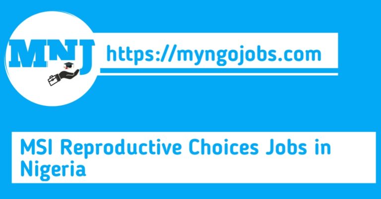 MSI Reproductive Choices Jobs in Nigeria