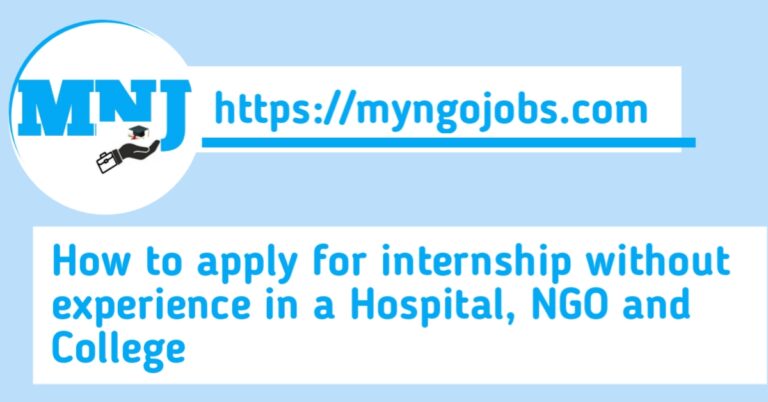 How to apply for internship without experience