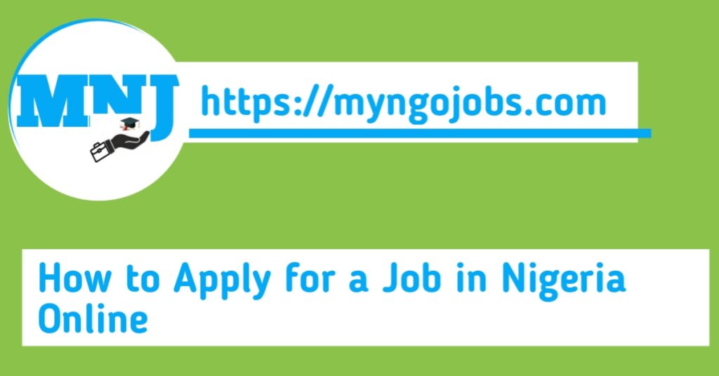 how to apply for a job in nigeria