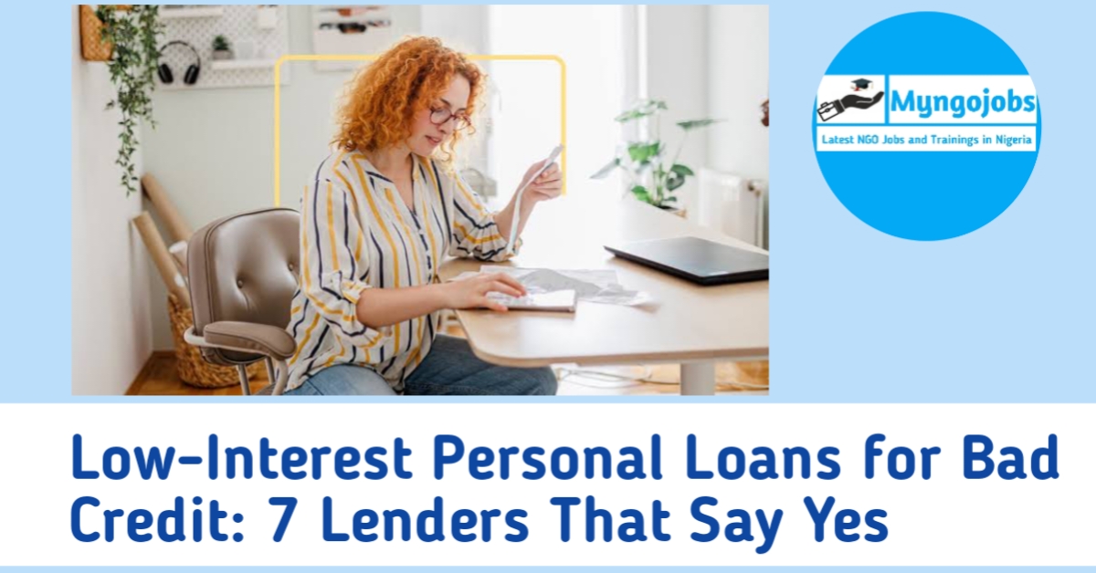 Low-interest personal loans for bad credit