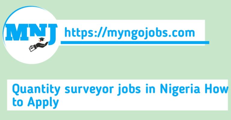 Quantity surveyor jobs in Nigeria