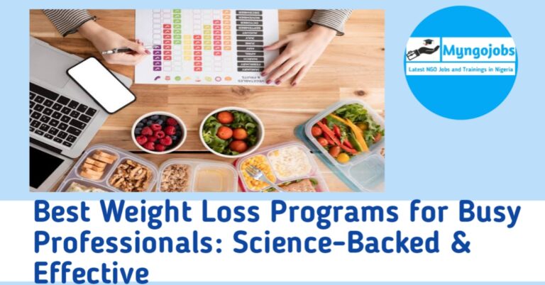 Best weight loss programs for busy professionals
